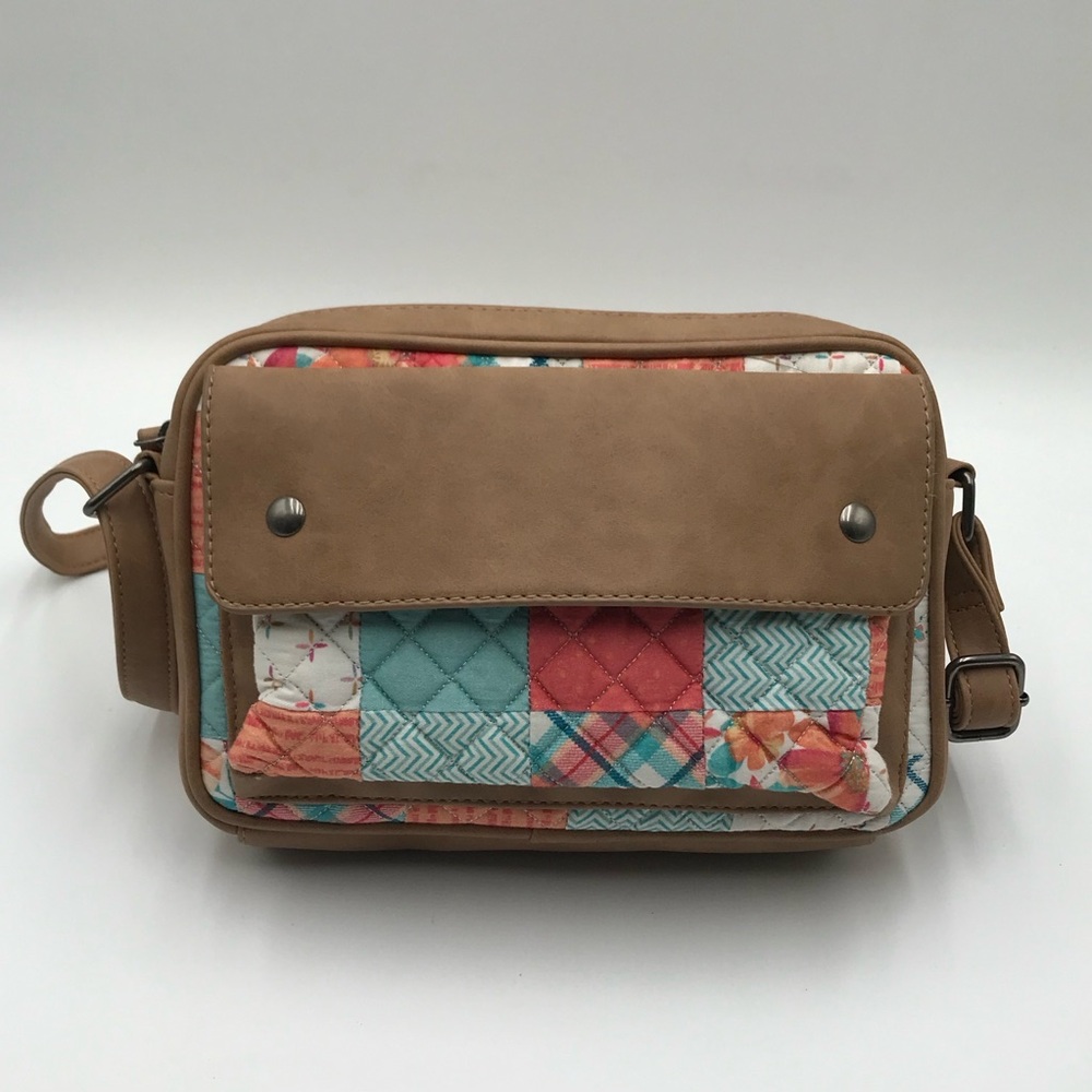 Donna Sharp Patchwork Crossbody / Shoulder Bag - image 1
